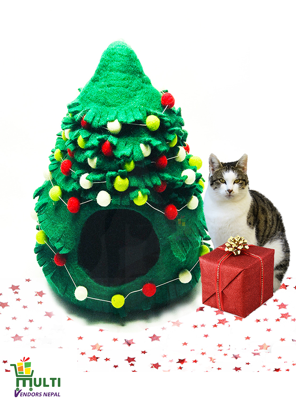 Cat Cave Christmas Design 