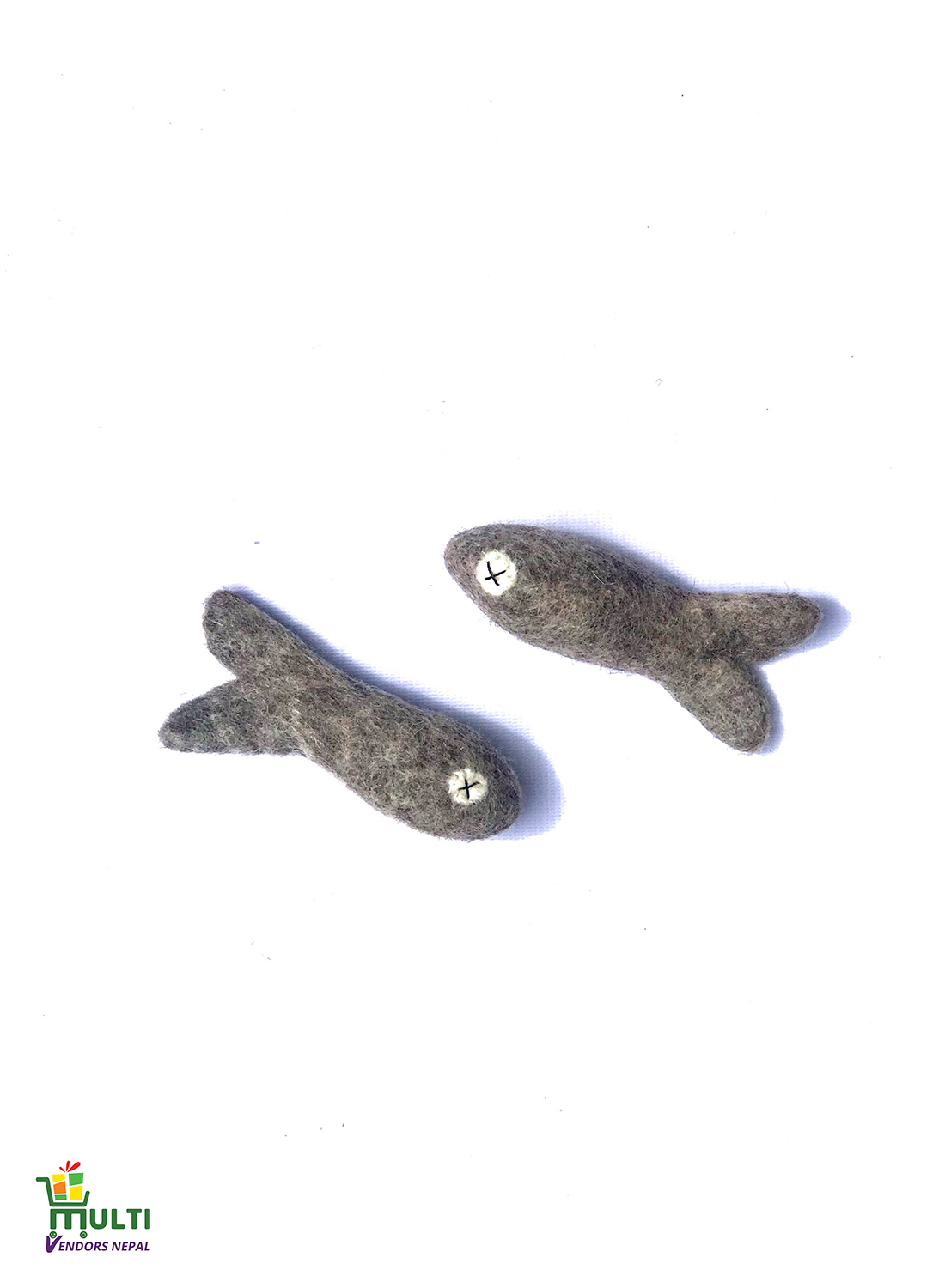 SET OF TWO GREY FISH-M.V.S.H-093