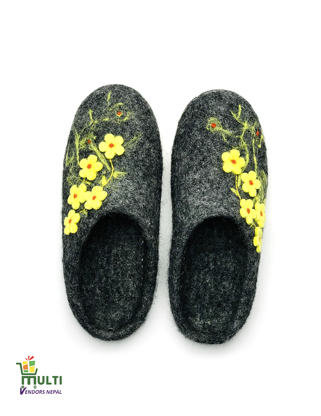 FELT WOOLEN SLIPPERS 073