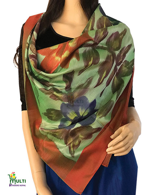 PB 280- SILK SCARF HAND PAINTED