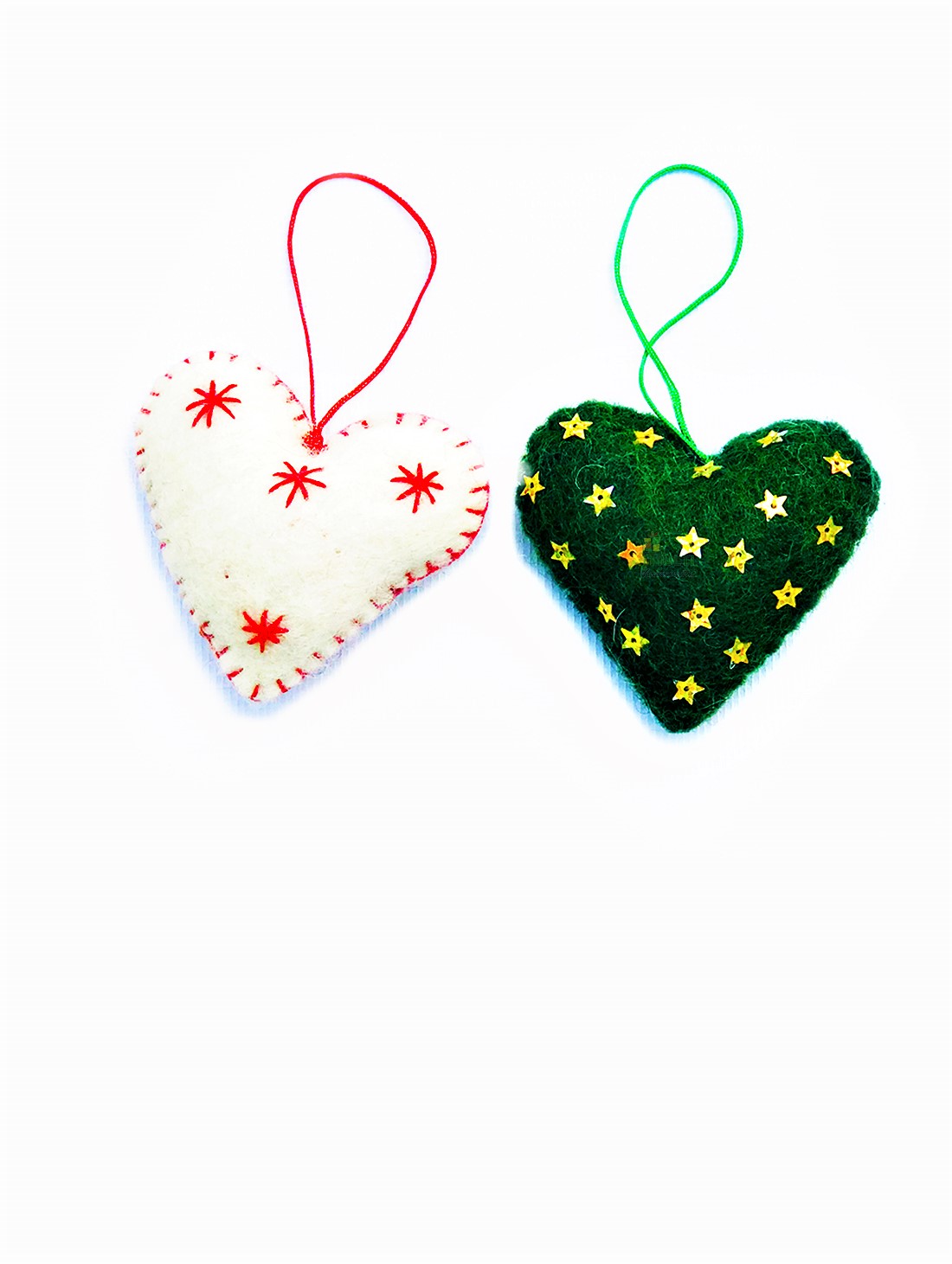 SET OF HEART SHAPE HANGINGS -M.V.K.S.F-132-SF