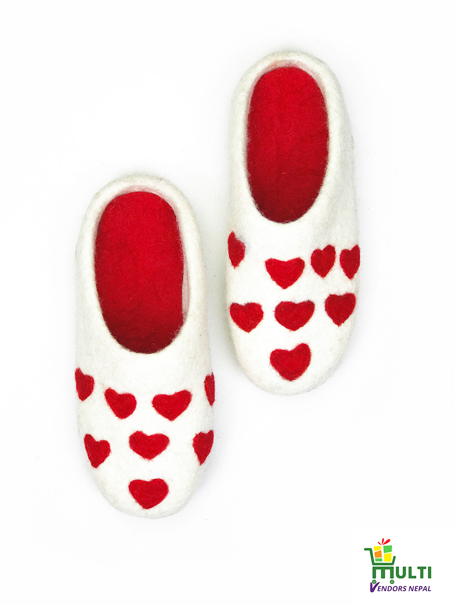 FELT SHOES -MV 322 - VALENTINE DESIGN 