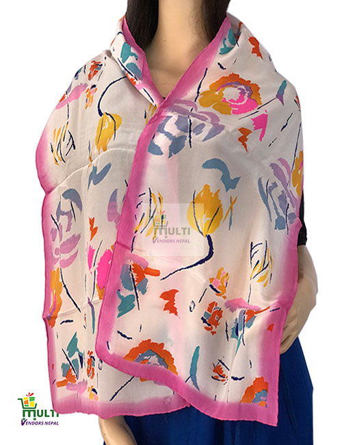 PMV 244 -PRINTED SILK SCARF