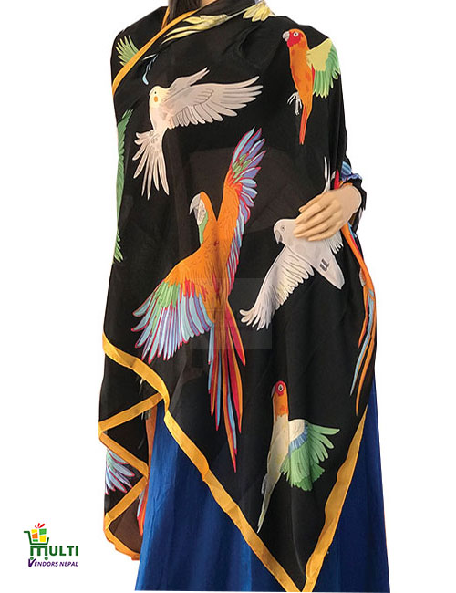 PB 247-PRINTED SILK STOLE