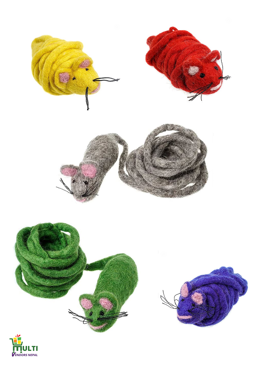 Set of Funny Long Tail Mouse -M.V.S.H-098