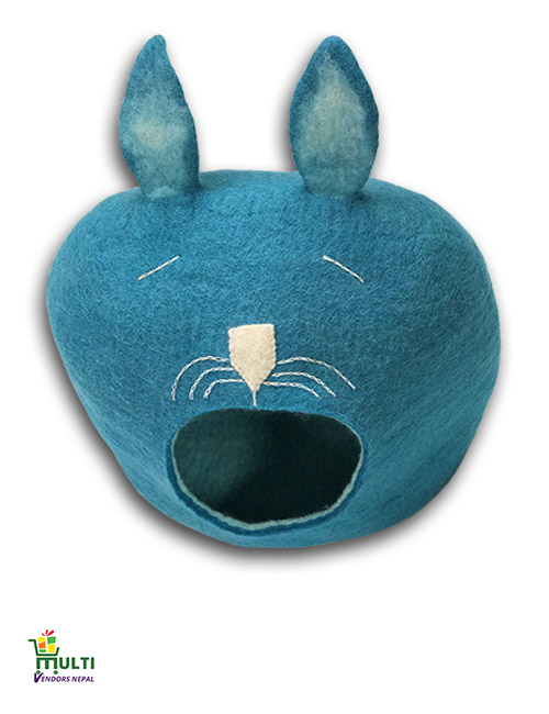 Blue Cat Face Design -193