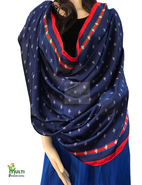 B 251-Printed Silk Stole