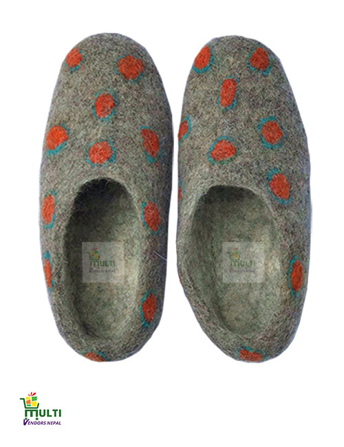 Orange Dots in Grey-M.V.K.S-162SP