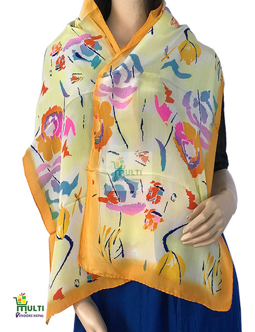 PMV 243 -PRINTED SILK SCARF