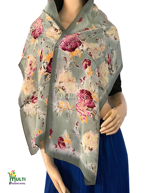 PMV 238 -PRINTED SILK SCARF