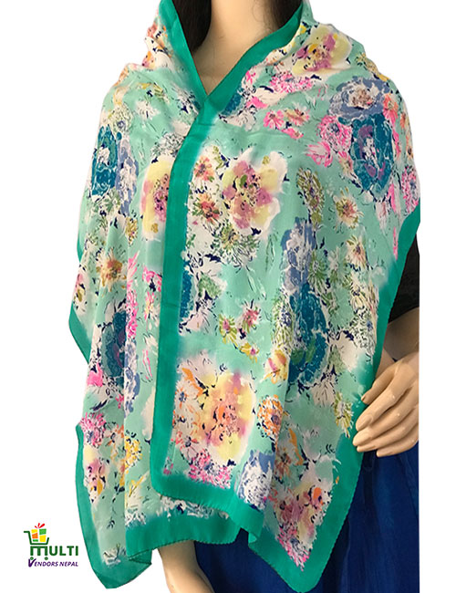 PMV 240 -PRINTED SILK SCARF