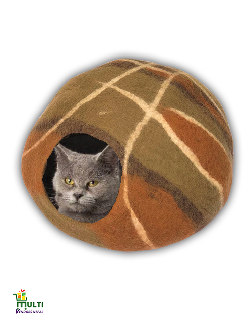 Mix Brown Pattern Cat Cave 