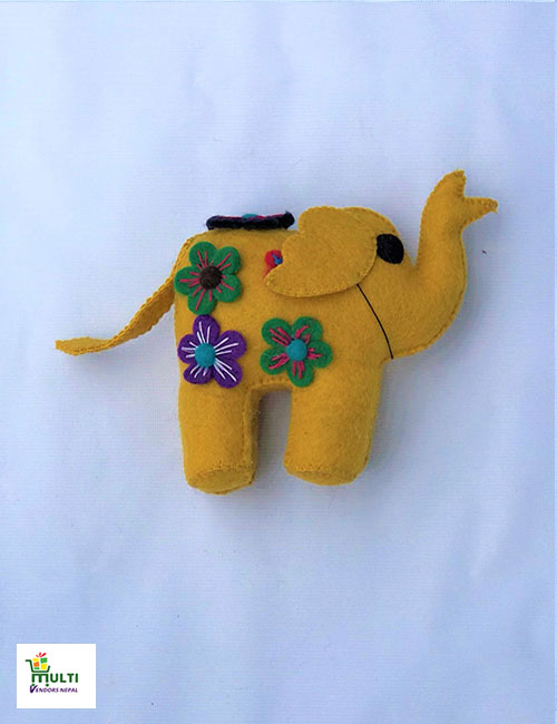 YELLOW ELEPHANT HANGING-MEDIUM