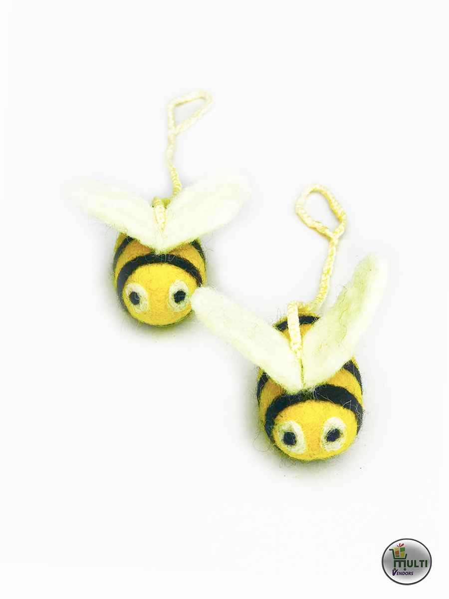 Felt Honey Bees Cat Toys Set - MVSEB 1136