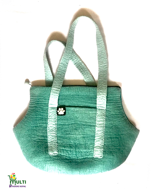 Dog Bag Caribbean Blue Design -079