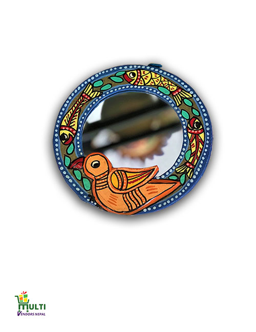 M.V.S-10-Mithila Art-Paper Mirror Hanging.