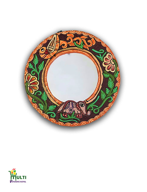 M.V.S-09-Mithila Art-Paper Mirror Hanging